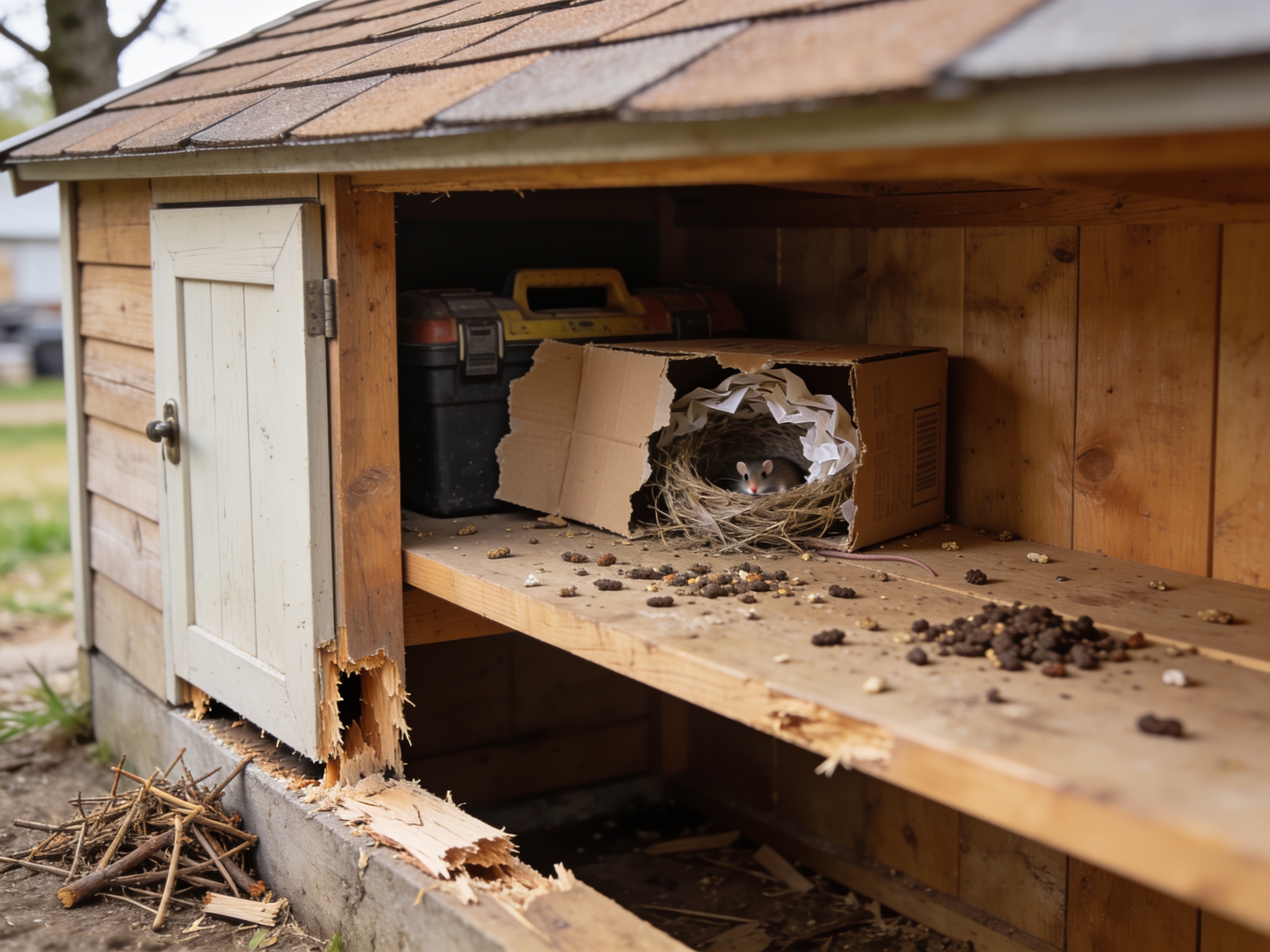 How To Check Pryor Sheds For Rodent Signs